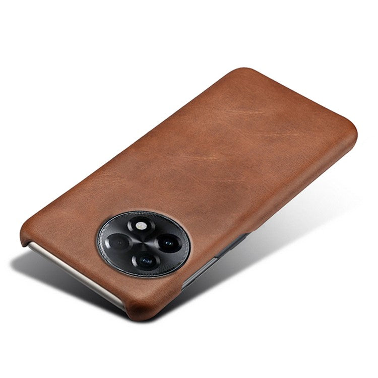 For OnePlus 11R 5G / Ace 2 5G Anti-scratch PU Leather+PC Mobile Phone Case Calf Texture Cell Phone Cover - Brown