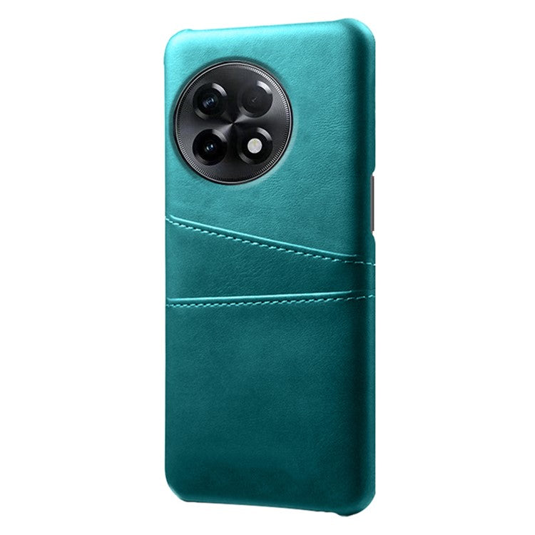 Phone Case for OnePlus Ace 2 5G / 11R 5G , PC+PU Leather Phone Cover Shell with 2 Card Slots - Green