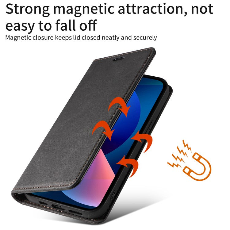 For Samsung Galaxy A14 5G / A14 4G Wallet Magnetic Leather Phone Stand Case Wristband Cell Phone Cover - Blue