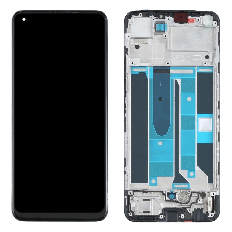 For Realme 8 Pro 4G Grade B OLED Screen and Digitizer Assembly + Frame Repair Part (without Logo) (Support Fingerprint Signification)