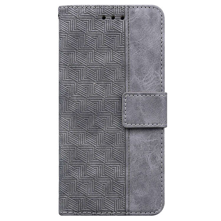 For OnePlus 11 5G Phone Wallet Case Stand Imprinted Leather Full Protection Cell Phone Cover - Grey