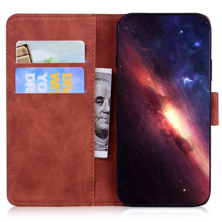 For OnePlus 11 5G Tiger Imprinted Cell Phone Cover PU Leather Wallet Stand Protective Phone Case - Brown