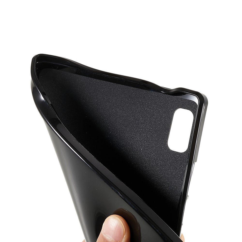 For Lenovo Tab M9 Anti-scratch Frosted Tablet Case Soft TPU Back Protective Cover - Black