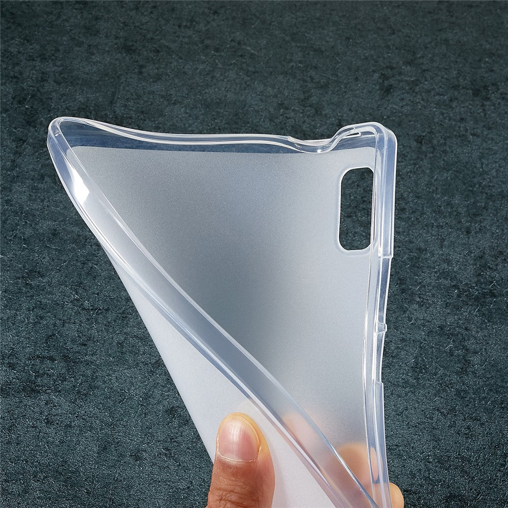 For Lenovo Tab M9 Anti-scratch Frosted Tablet Case Soft TPU Back Protective Cover - Transparent