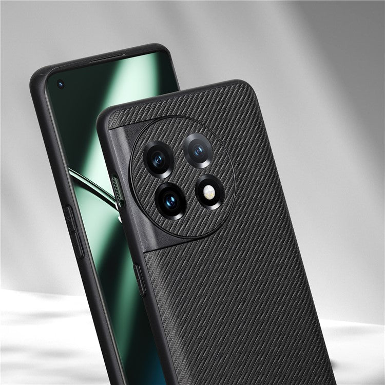 VILI TC Series for OnePlus 11 5G Shockproof Case Phone Back Cover Textured Leather Coated TPU Phone Case