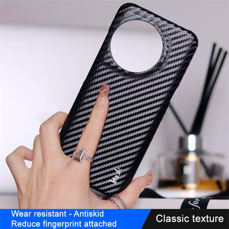 IMAK Ruiyi Series for OnePlus 11 5G Carbon Fiber Texture Phone Case Leather Coated PC Anti-drop Phone Cover