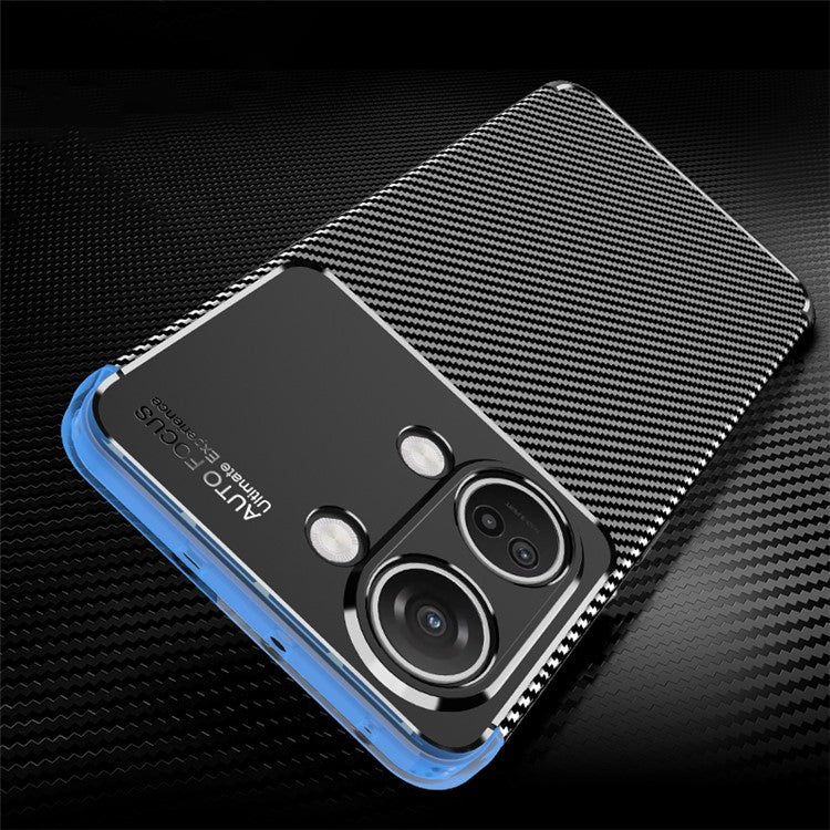 TPU Phone Cover for OnePlus Nord 3 5G / Ace 2V , Carbon Fiber Texture Anti-scratch Mobile Phone Case