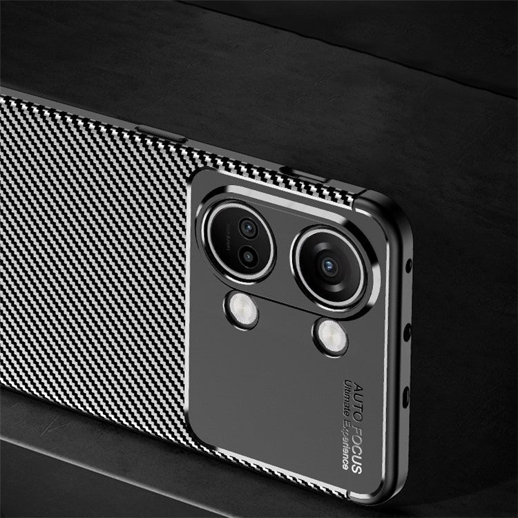 TPU Phone Cover for OnePlus Nord 3 5G / Ace 2V , Carbon Fiber Texture Anti-scratch Mobile Phone Case