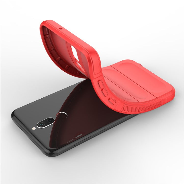 For Huawei Mate 10 Lite TPU Phone Protector Phone Case Anti-fall Rugged Cell Phone Cover - Red