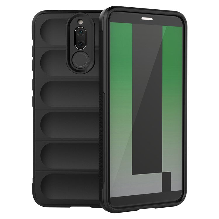 For Huawei Mate 10 Lite TPU Phone Protector Phone Case Anti-fall Rugged Cell Phone Cover - Black