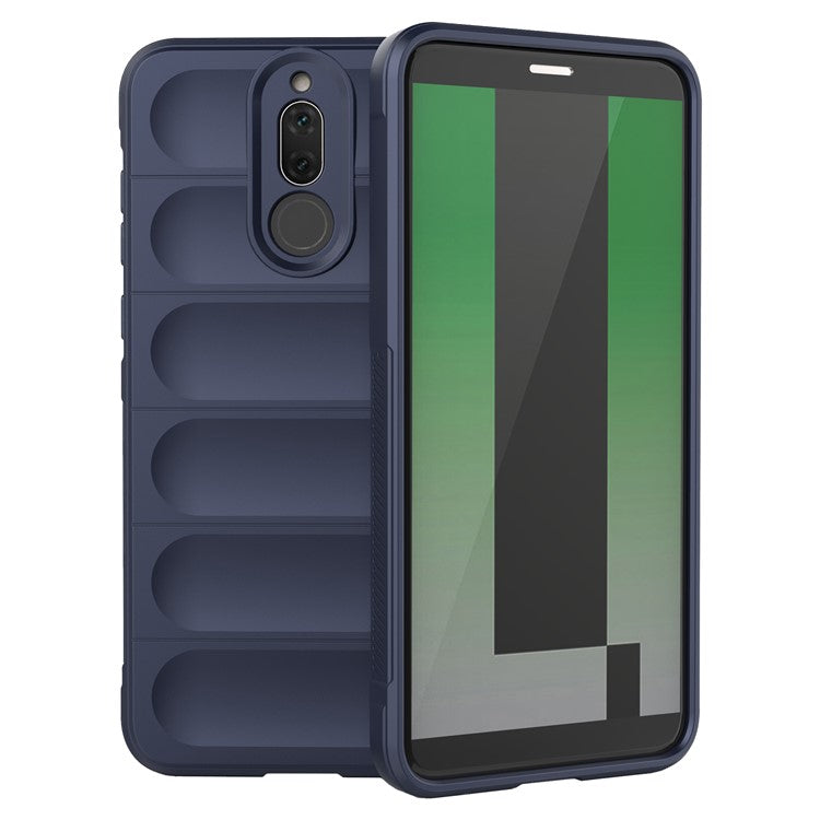 For Huawei Mate 10 Lite TPU Phone Protector Phone Case Anti-fall Rugged Cell Phone Cover - Dark Blue