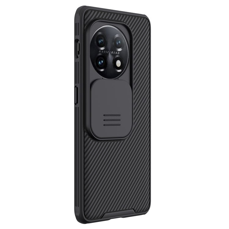 NILLKIN CamShield Pro for OnePlus 11 5G PC+TPU Phone Case Camera Slide Cover Phone Shell - Black