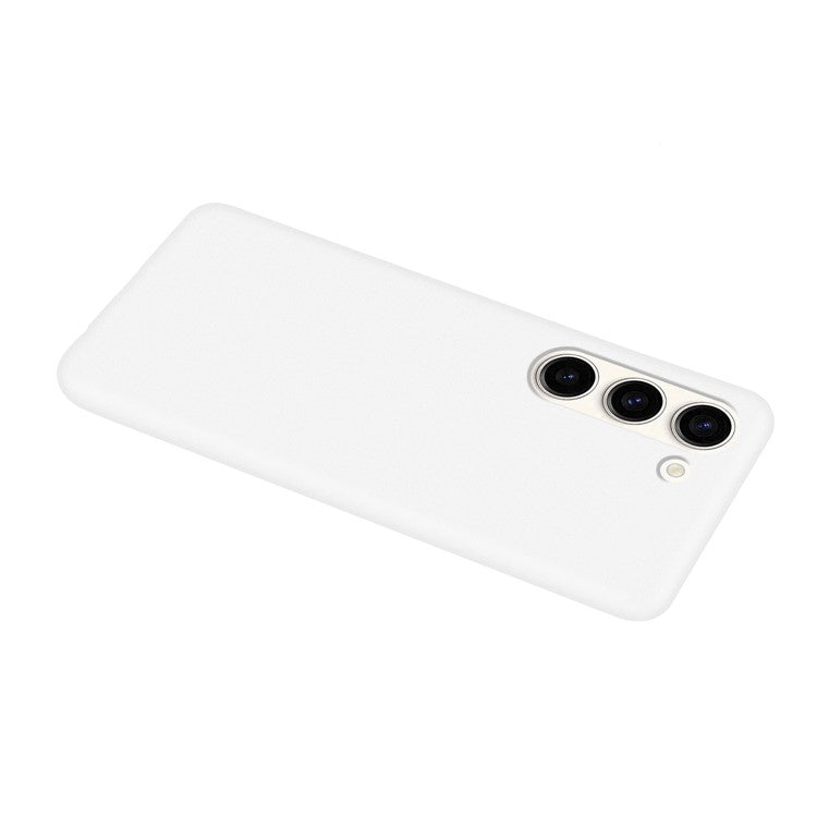 For Samsung Galaxy S23 Candy Color Matte Phone Case Anti-scratch TPU Back Cover - White