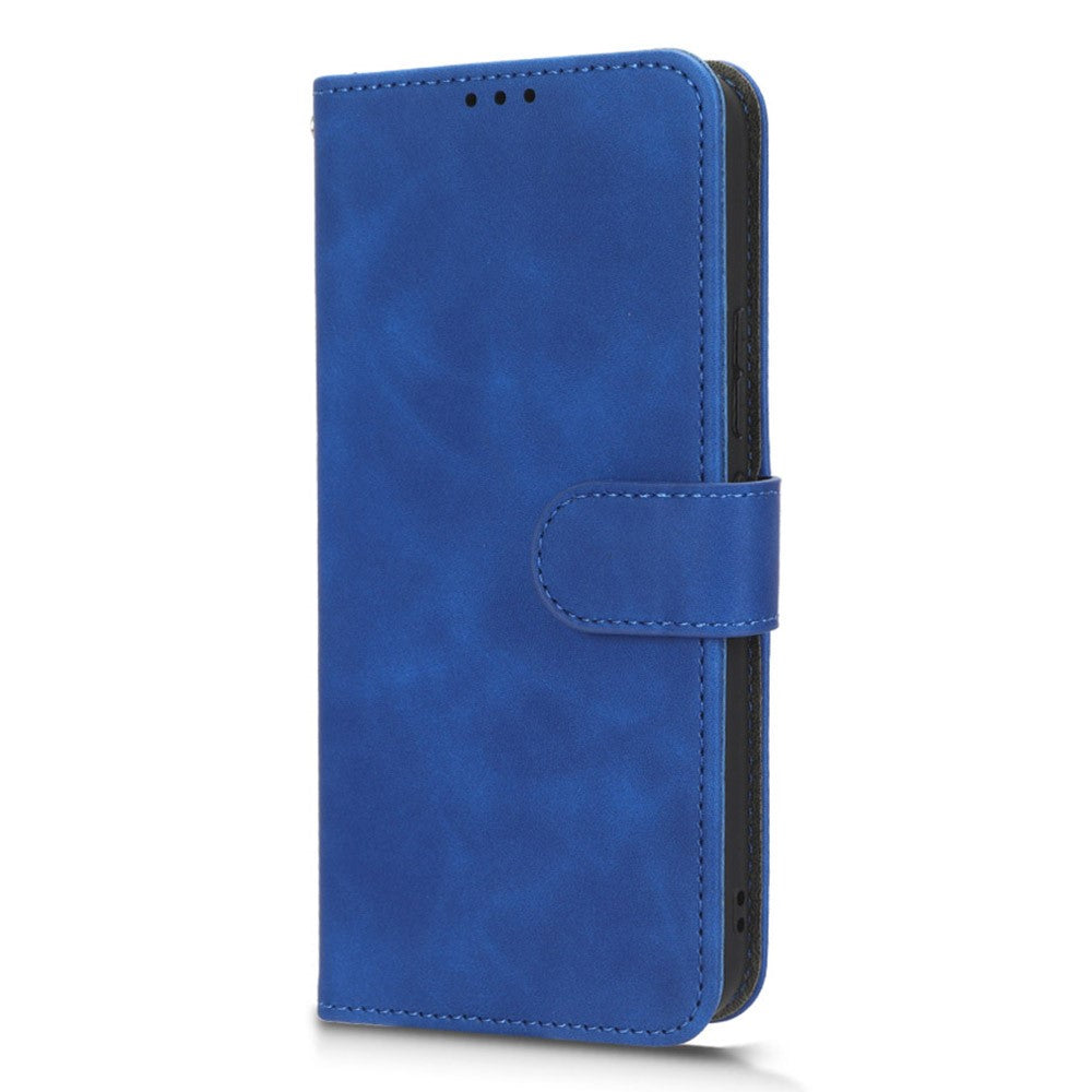 For Samsung Galaxy M14 5G Leather Stand Wallet Mobile Case Shockproof Phone Cover - Blue