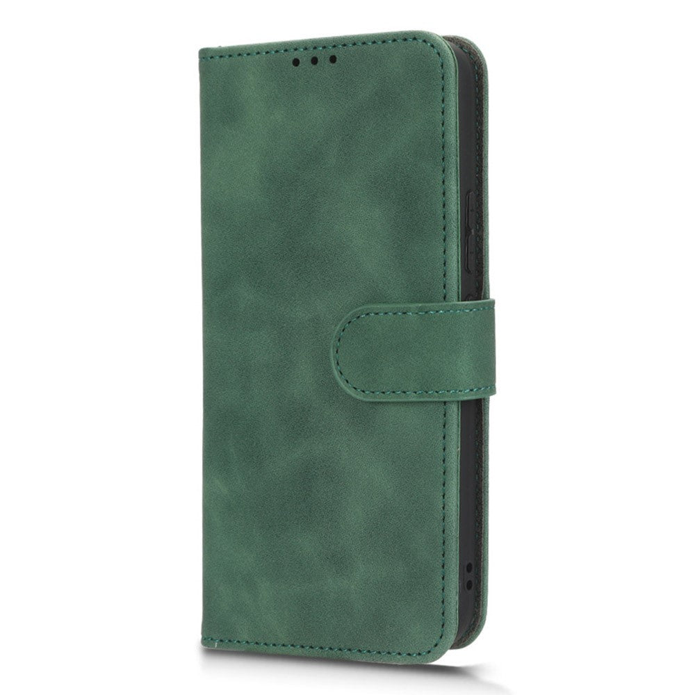 For Samsung Galaxy M14 5G Leather Stand Wallet Mobile Case Shockproof Phone Cover - Green