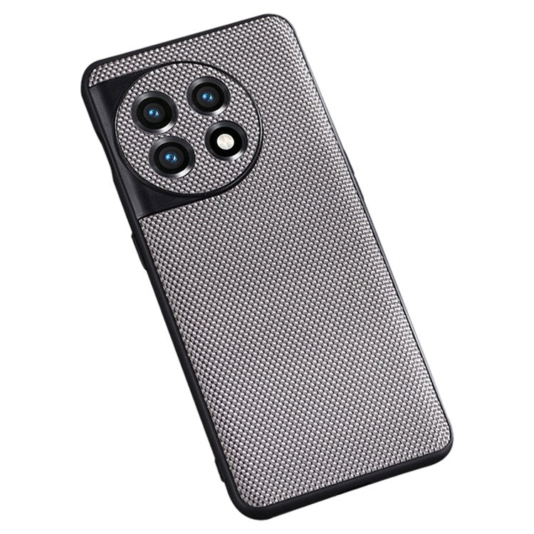 For OnePlus Ace 2 5G / 11R 5G Nylon Coated TPU Phone Case Anti-drop Cellphone Back Cover - Grey