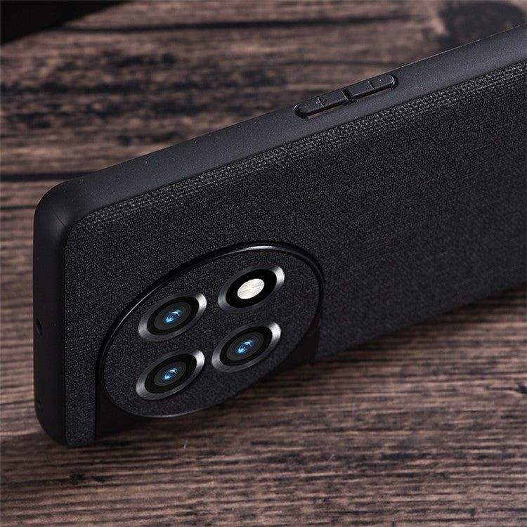 For OnePlus Ace 2 5G / 11R 5G Cloth Texture TPU Phone Cover Anti-fall Cell Phone Case - Grey