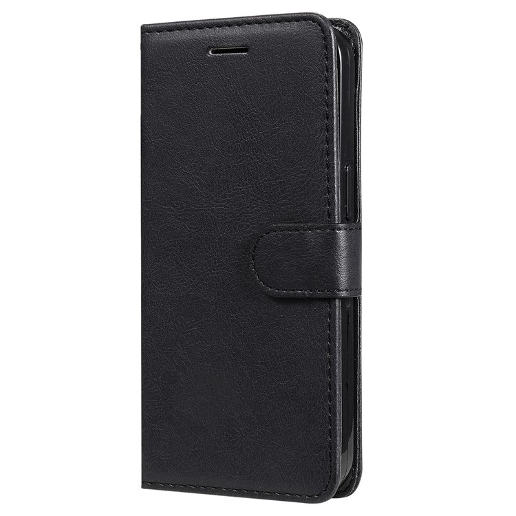 KT Leather Series-2 for Oppo Reno8 T 5G / A1 Pro 5G Phone Leather Cover Wallet Stand Cell Phone Case with Strap - Black