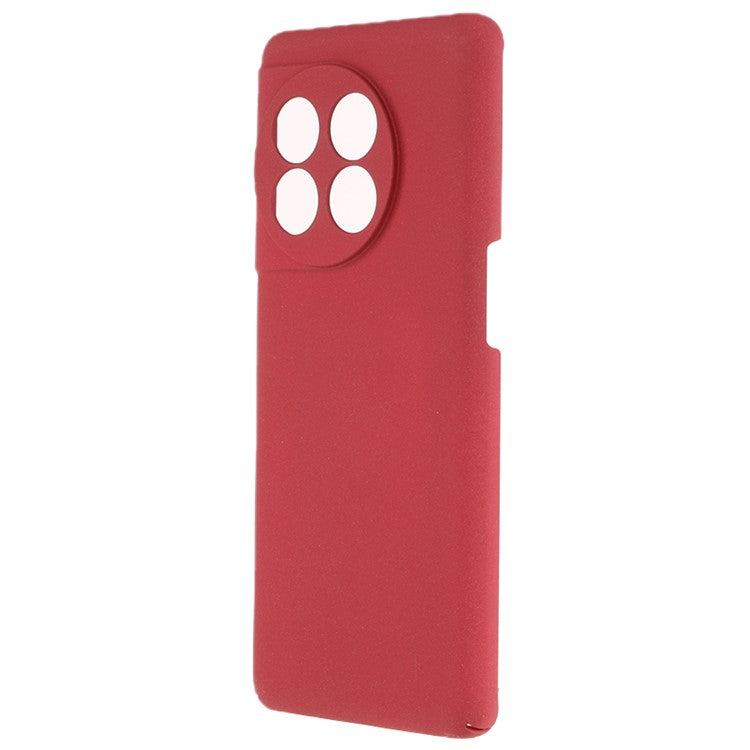 For OnePlus 11 5G Matte Phone Case Drop-proof Hard PC Protective Phone Cover - Wine Red