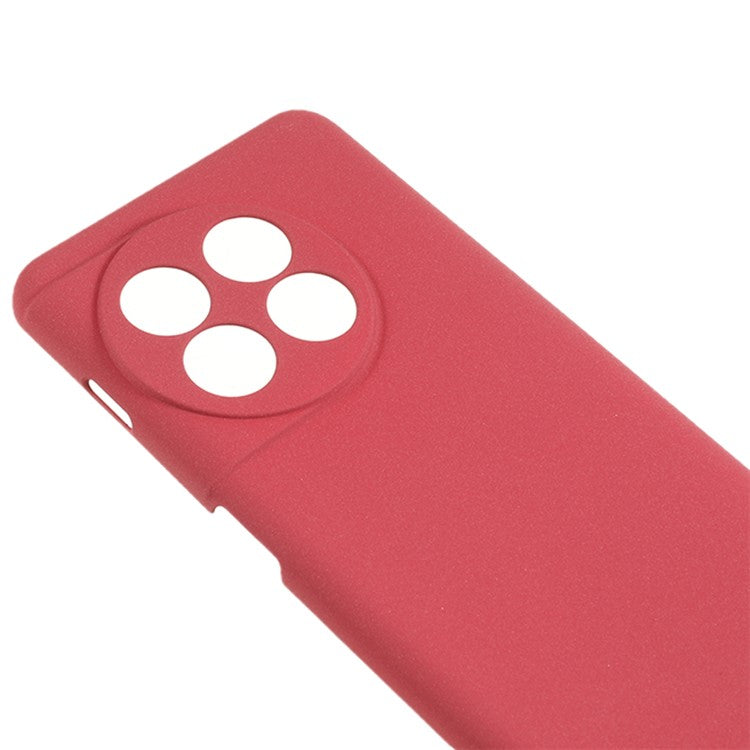 For OnePlus 11 5G Matte Phone Case Drop-proof Hard PC Protective Phone Cover - Wine Red