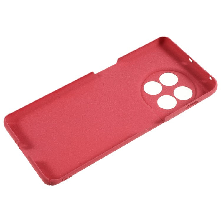 For OnePlus 11 5G Matte Phone Case Drop-proof Hard PC Protective Phone Cover - Wine Red