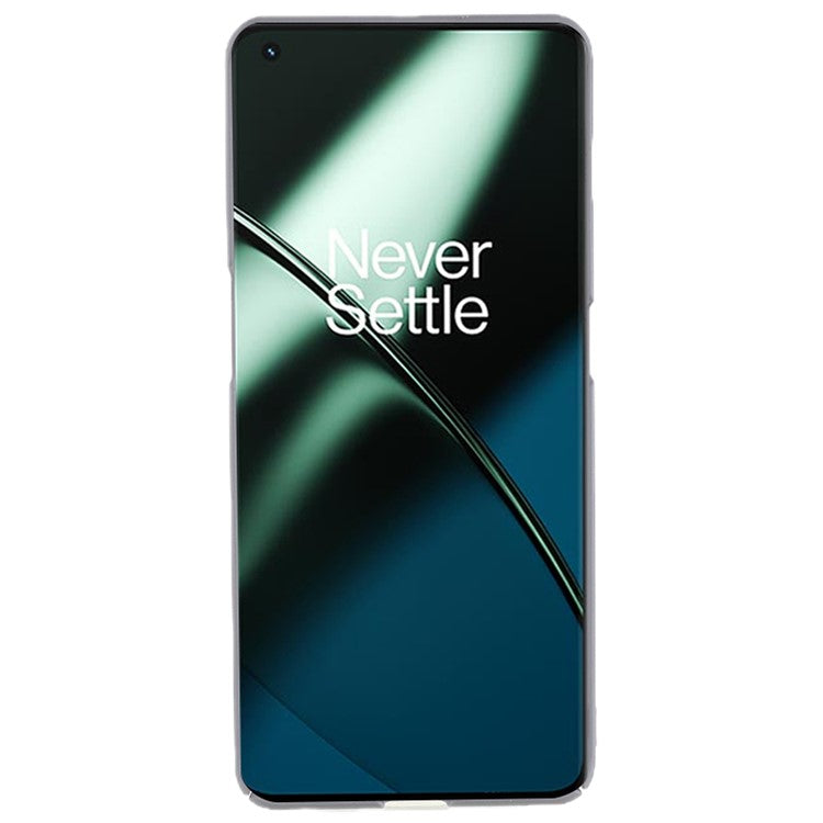 For OnePlus 11 5G Matte Phone Case Drop-proof Hard PC Protective Phone Cover - Grey