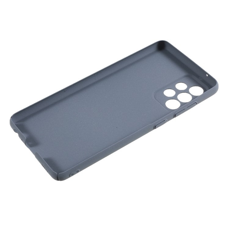 For Samsung Galaxy A73 5G Anti-drop Matte Phone Case Hard PC Protective Phone Cover - Dark Grey