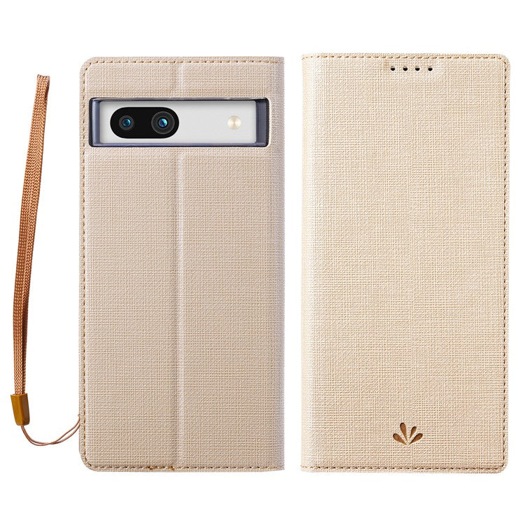 VILI DMX Series for Google Pixel 7a Card Slots Phone Case Mobile Phone PU Leather Stand Cover - Khaki