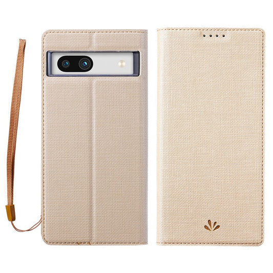 VILI DMX Series for Google Pixel 7a Card Slots Phone Case Mobile Phone PU Leather Stand Cover - Khaki