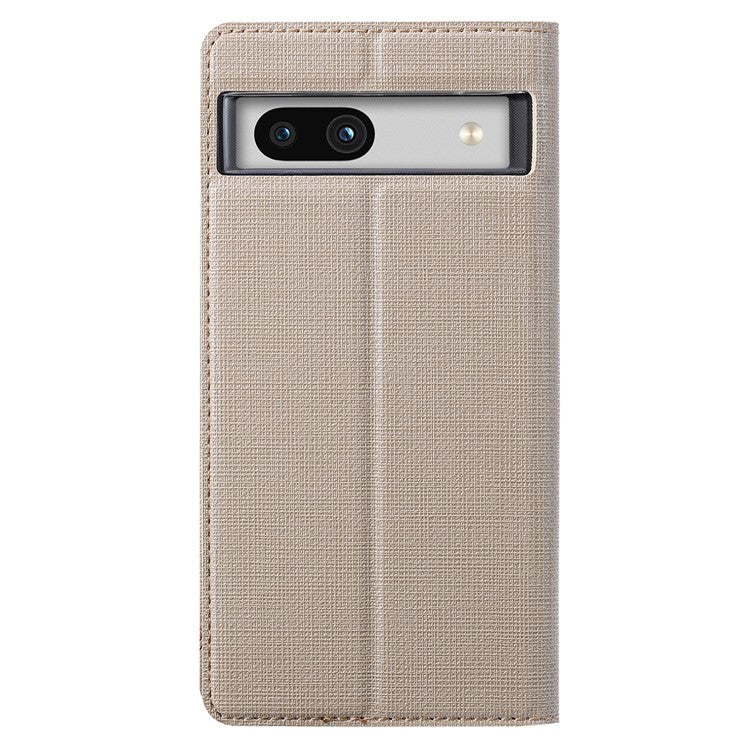 VILI DMX Series for Google Pixel 7a Card Slots Phone Case Mobile Phone PU Leather Stand Cover - Khaki