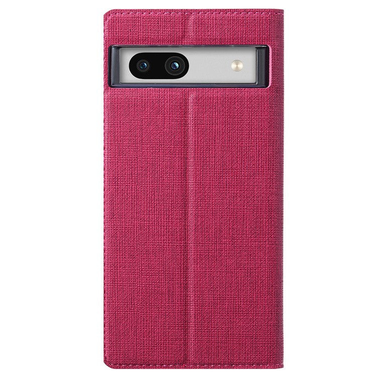 VILI DMX Series for Google Pixel 7a Card Slots Phone Case Mobile Phone PU Leather Stand Cover - Rose