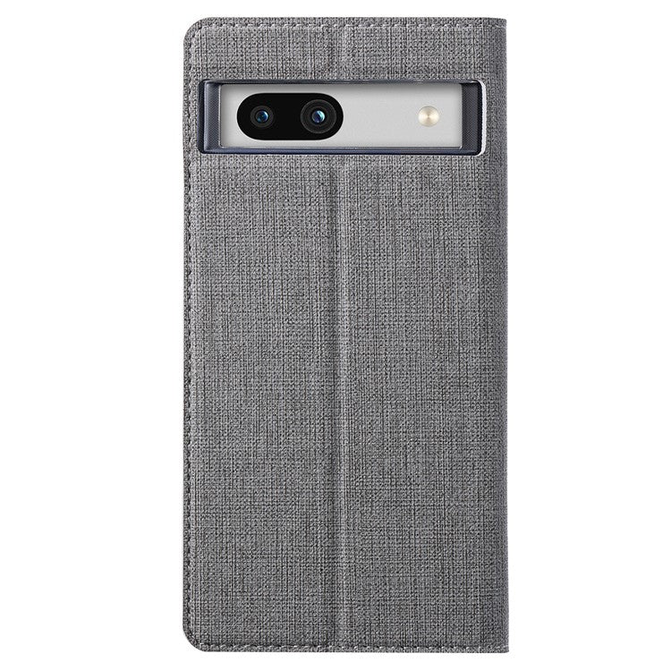 VILI DMX Series for Google Pixel 7a Card Slots Phone Case Mobile Phone PU Leather Stand Cover - Grey