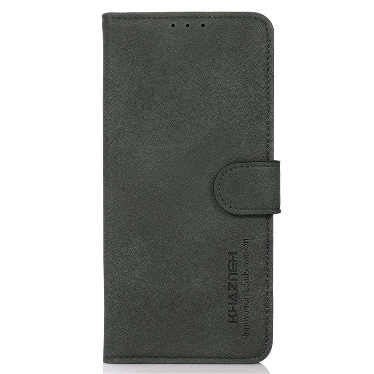 KHAZNEH For Google Pixel 7a Wallet Phone Case PU Leather Magnetic Closure Stand Cover - Green