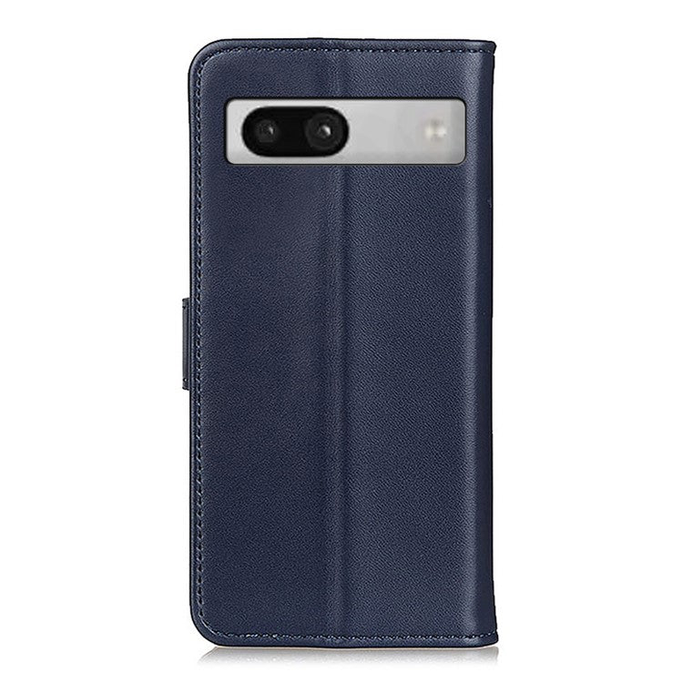 Phone Leather Case for Google Pixel 7a , Full Protection Wallet Stand Phone Cover - Blue