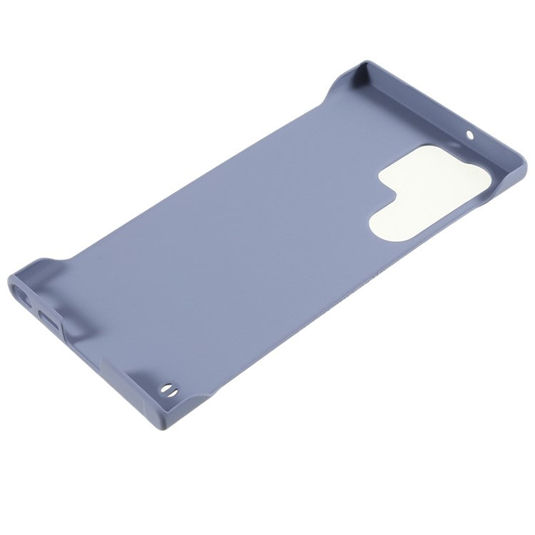 For Samsung Galaxy S23 Ultra Frameless Hard PC Phone Case Skin-touch Protective Phone Cover - Lavender Grey