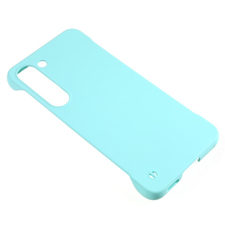 For Samsung Galaxy S22 5G Hard PC Shock Absorption Phone Case Skin-touch Frameless Cover - Light Cyan
