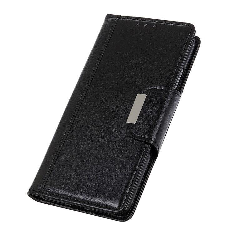 Shockproof Phone Case for Google Pixel 7a PU Leather Folio Flip Cover Wallet Stand Phone Protector - Black