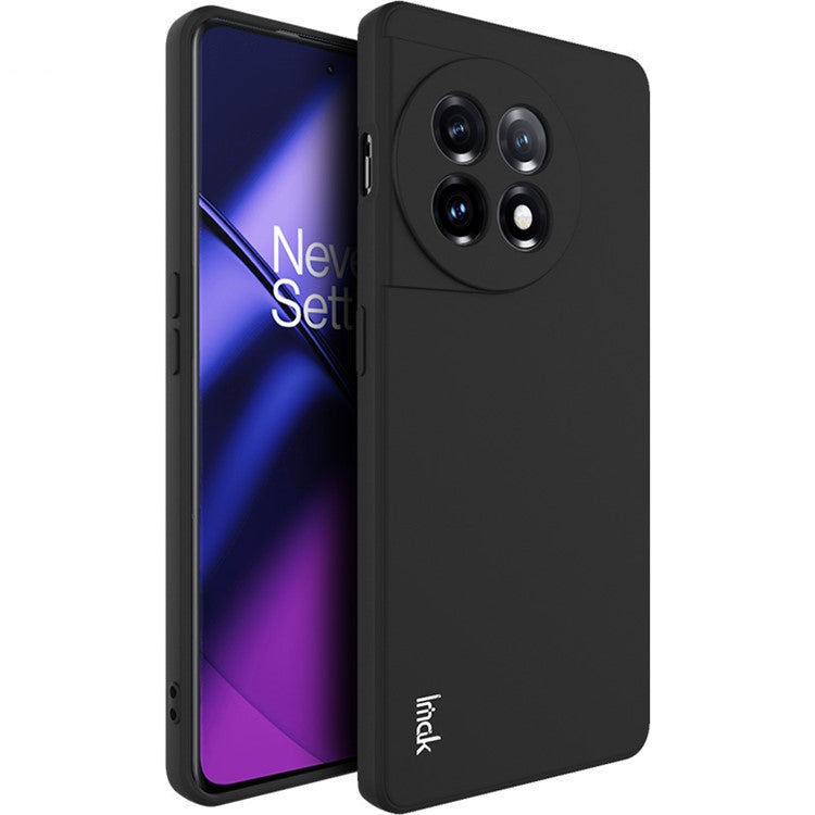 IMAK UC-4 Series For OnePlus Ace 2 5G / 11R 5G Phone Case Straight Edge Anti-Drop Cell Phone TPU Cover - Black