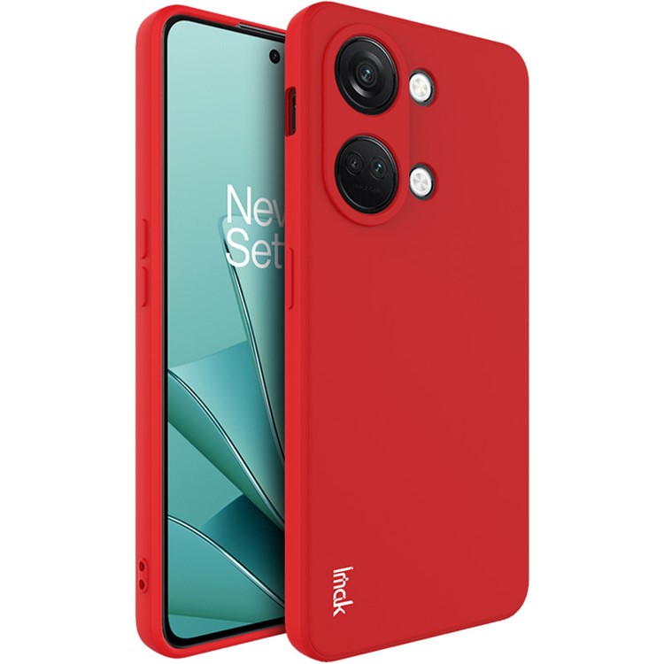 IMAK UC-4 Series Phone Case for OnePlus Nord 3 5G / Ace 2V TPU Cover Straight Edge Anti-Fall Cell Phone Shell - Red