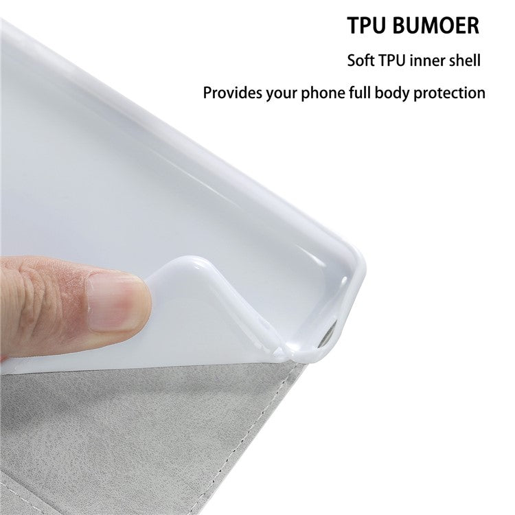 For Samsung Galaxy A34 5G Glitter Bling Splicing Phone Case Wallet PU Leather Stand Mobile Cover with Strap - Blue