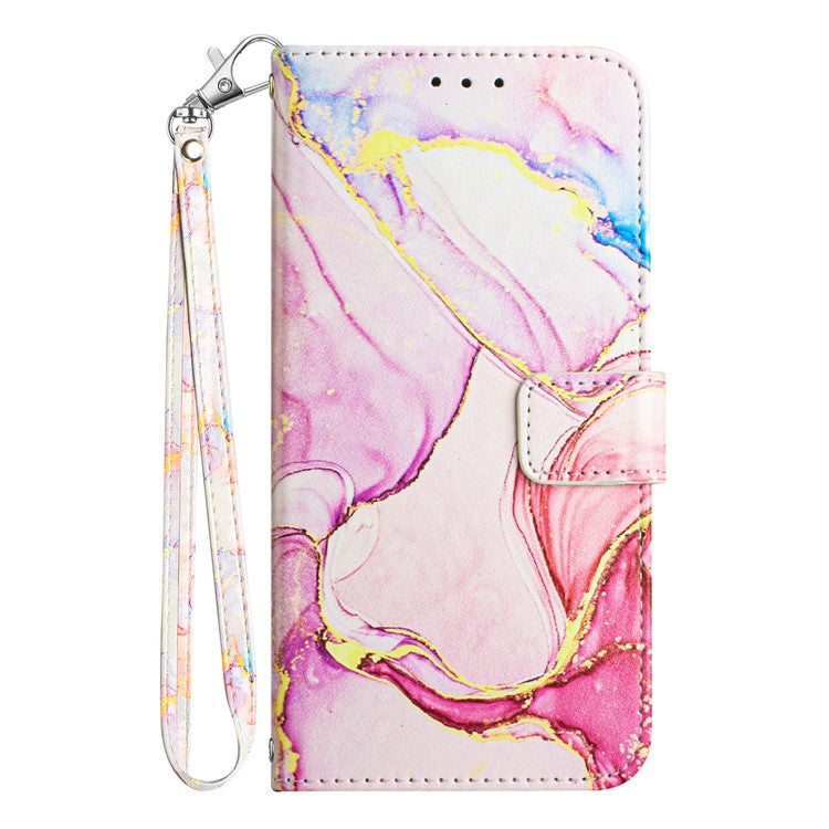 For OnePlus Nord CE 3 Lite 5G / Nord N30 5G Phone Case Marble Pattern YB Pattern Printing Leather Series-5 Phone Cover - Rose Gold 005