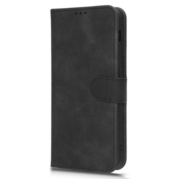 For OnePlus Nord 3 5G / Ace 2V PU Leather Flip Folio Wallet Case Stand Feature Skin-touch Shockproof Cell Phone Cover - Black