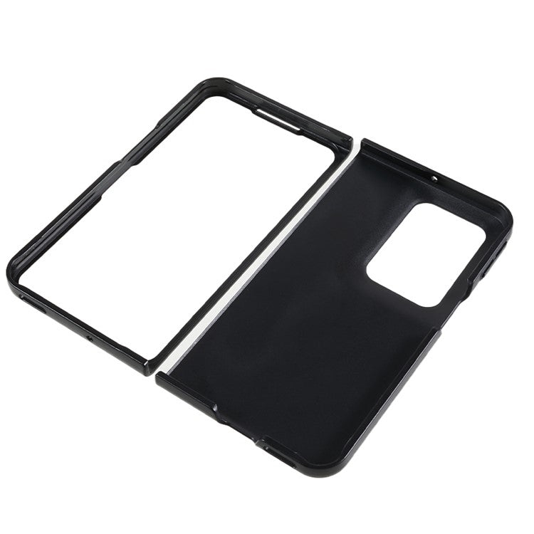 Protective Phone Shell for Oppo Find N2 Fold 5G Case Anti-Drop Hard PC Matte Phone Cover - Black
