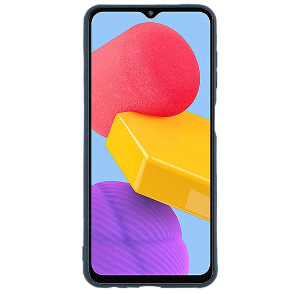 For Samsung Galaxy M13 4G / F13 4G TPU Phone Case Double-Sided Matte Phone Cover Anti-scratch Shell - Navy Blue
