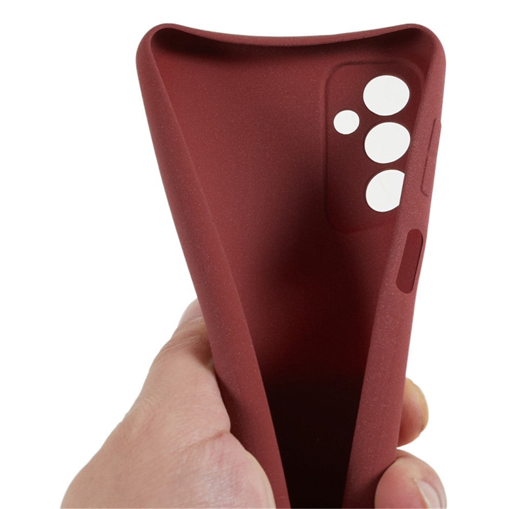 For Samsung Galaxy M13 4G / F13 4G TPU Phone Case Double-Sided Matte Phone Cover Anti-scratch Shell - Wine Red