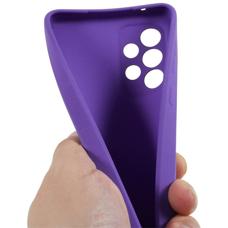 Phone Cover for Samsung Galaxy A33 5G Anti-scratch Double-Sided Matte TPU Phone Case - Purple