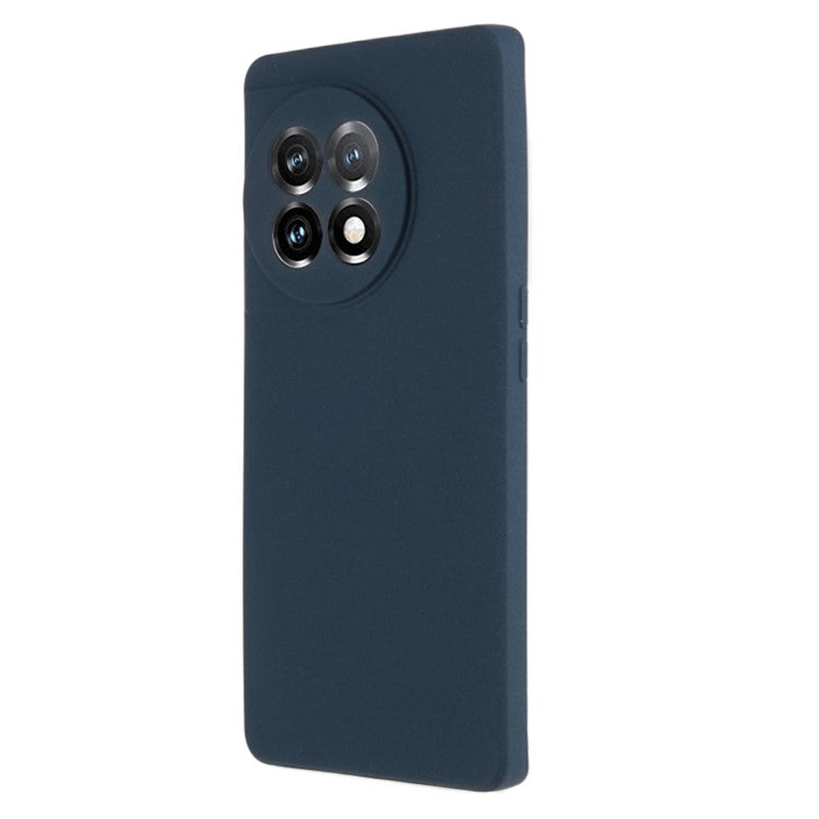For OnePlus 11R 5G / Ace 2 5G Mobile Phone TPU Case Double-Sided Matte Phone Back Cover - Navy Blue
