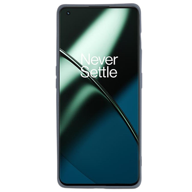 Soft TPU Phone Case for OnePlus 11 5G , Double-Sided Matte Protective Phone Cover - Grey