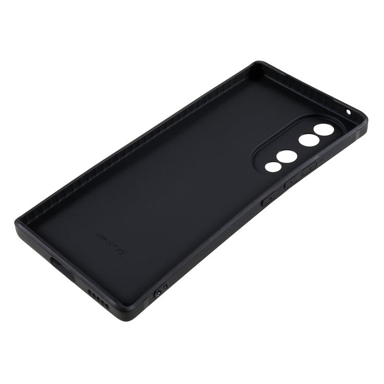 For Honor 70 5G Straight Edge TPU Phone Case Precise Cutout Camera Protection Cover - Black
