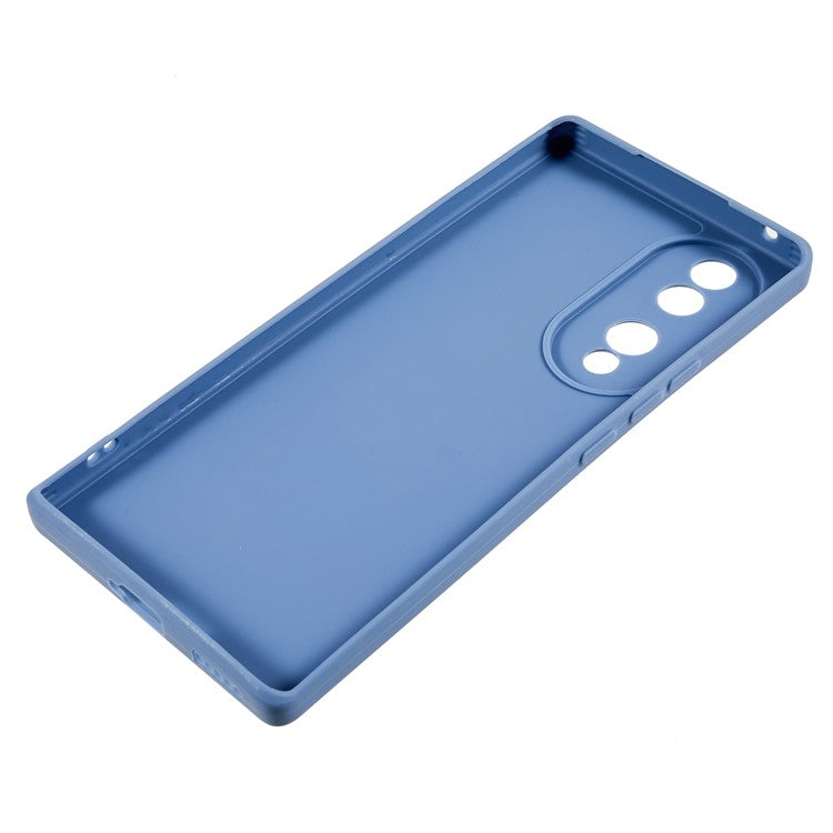 For Honor 70 5G Straight Edge TPU Phone Case Precise Cutout Camera Protection Cover - Lavender Grey